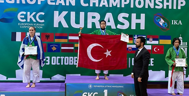 Yunanistan’da İstiklal Marşını Okutan Rabia Demir Avrupa Şampiyonu Oldu