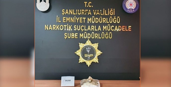 Şanlıurfa'da uyuşturucu operasyonu