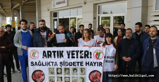 Şanlıurfa Tabip Odası Darp edilen doktor için basın açıklaması yaptı