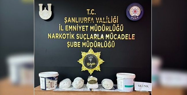Boya kovalarından uyuşturucu çıktı