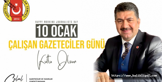 Başkan Çiftçi 10 Ocak Gazeteciler günü mesajı 