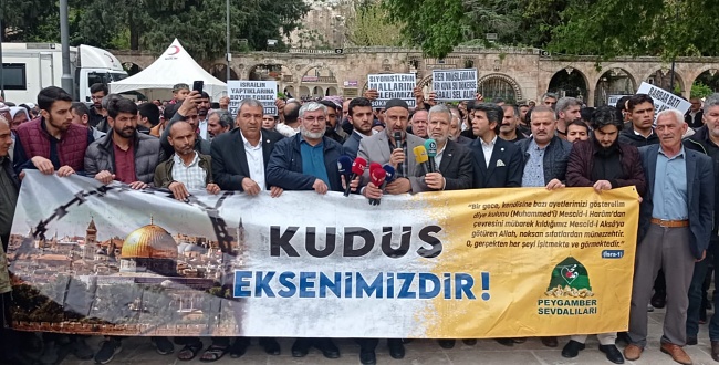 Şanlıurfa'da Dünya Kudüs Günü basın açıklaması düzenlendi