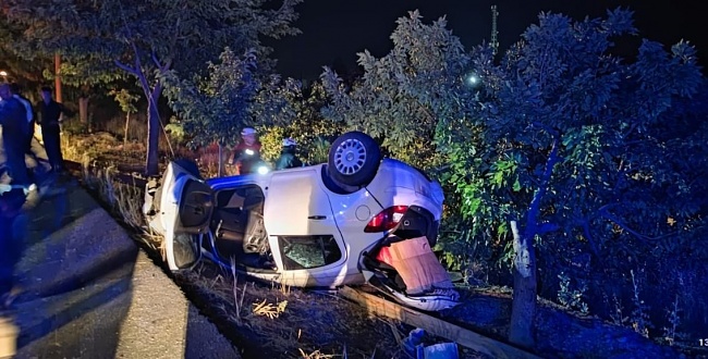 Şanlıurfa'da kontrolden çıkan otomobil takla attı: 2 yaralı