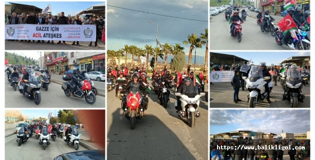 Urfa'dan Gazze'ye destek İçin Motor Konvoyu