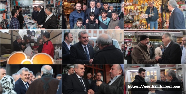 Başkan Beyazgül'den esnaf ziyareti