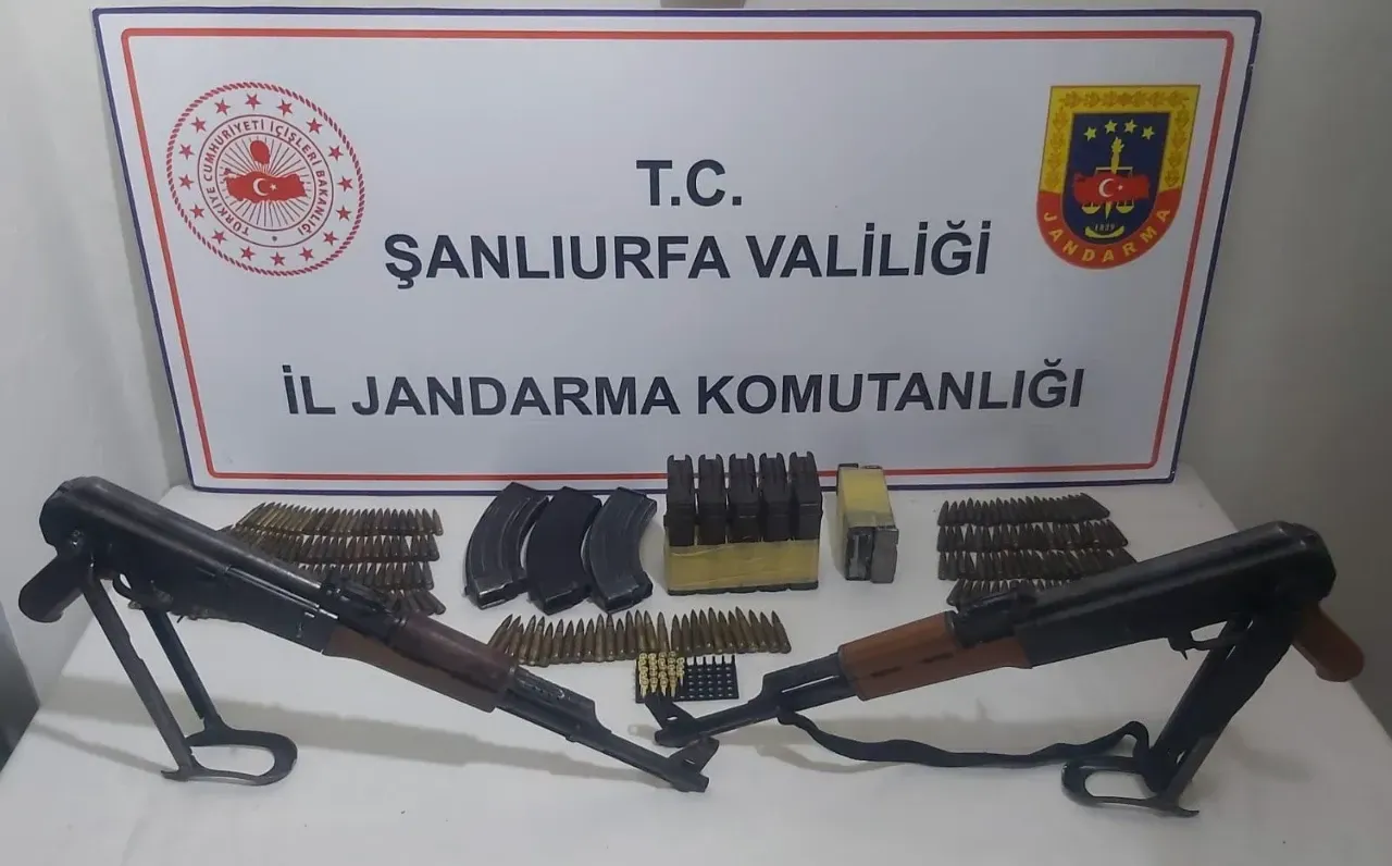Siverek'te silah ve mühimmat ele geçirildi