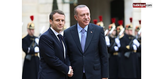 Cumhurbaşkanı Erdoğan, Fransa Elysee Sarayında Fransa Cumhurbaşkanı Emmanuel Macron ile görüştü