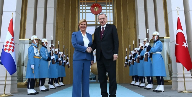 Hırvatistan Cumhurbaşkanı Kitaroviç Cumhurbaşkanlığı Külliyesinde
