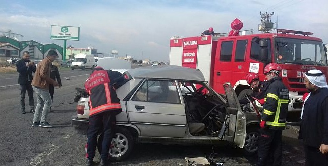 Akçakale'de trafik kazası: 5 yaralı