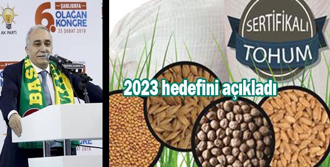 Bakanı Fakıbaba'dan flaş sertifikalı tohum açıklaması