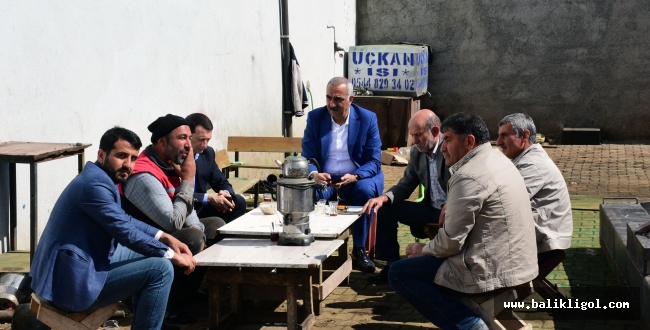 Hilvan Belediye Başkanı Aslan Ali Bayık, esnaf ziyaretlerini sürdürüyor