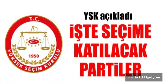 YSK, 24 Haziran'da seçime katılacak partileri açıkladı