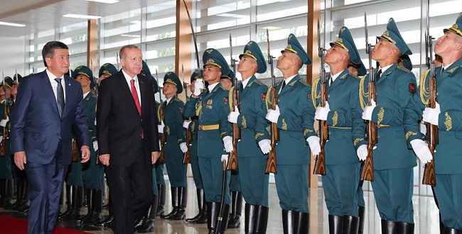 Cumhurbaşkanı Erdoğan Kırgızistan’da