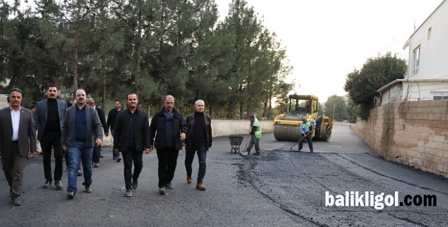 Büyük Hancığaz'da asfaltlama yapılıyor