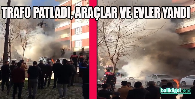 Şanlıurfa'da trafo patladı, yangın araçlara ve evlere sıçradı VİDEO