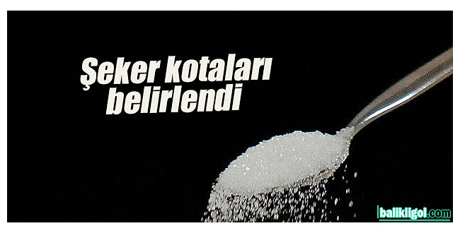 Şeker Kotasıyla İlgili kararı Resmi Gazete'de yayımlandı.