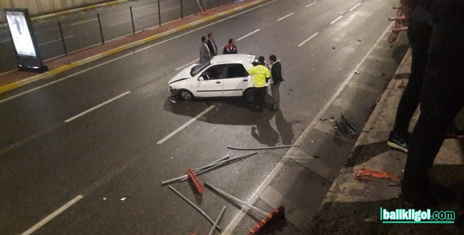 Şanlıurfa'da trafik kazası, bariyerlerden uçtu
