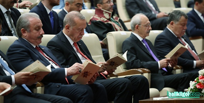 Erdoğan, Kılıçdaroğlu ile yanyana geldi