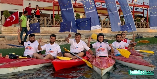 Urfa’da 2. Avrupa Spor Festivali’nde Kano Yarışı yapıldı