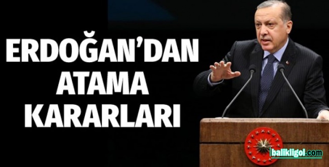 Cumhurbaşkanı Erdoğan'dan Yeni Atamalar