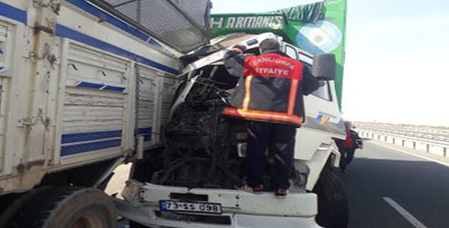 Viranşehir karayolunda trafik kazası: 1 yaralı