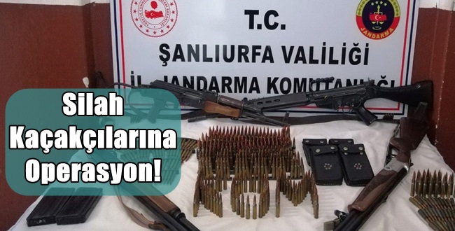 Urfa Jandarma'dan Silah Kaçakçılarına Operasyon!