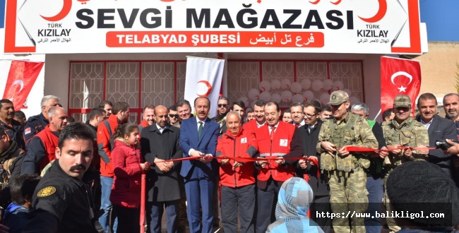 Türk Kızılay'ı Tel Abyad Sevgi Mağazası Açıldı