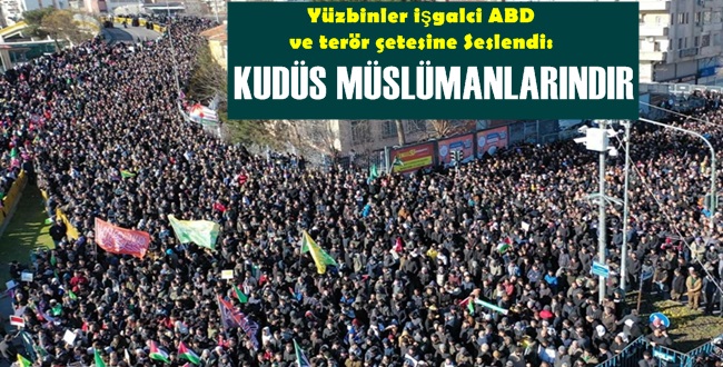 Diyarbakır'da 100 Binler Kudüs Bizimdir Diye Haykırdı