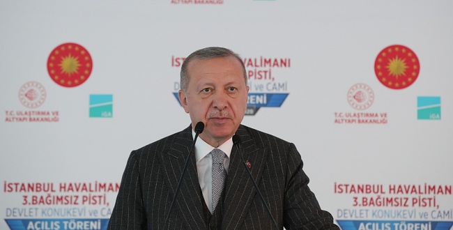 Cumhurbaşkanı Erdoğan İstanbul Havalimanı 3'üncü pisti açtı