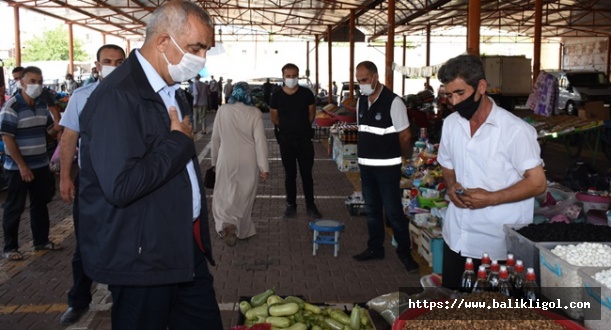 Başkan Aslan Ali Bayık Semt Pazarını Ziyaret Etti