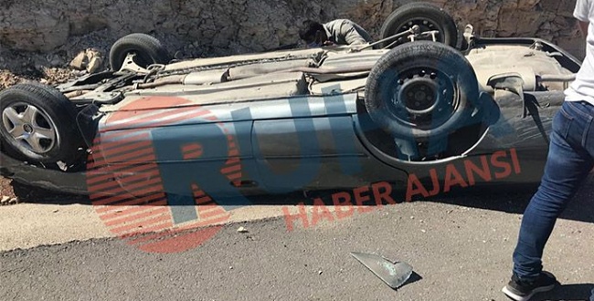 Diyarbakır Yolu’nda kaza: Araç takla attı