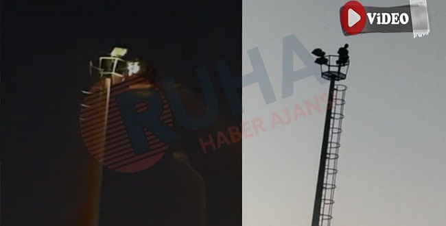 Urfa’da elektrik direğine çıkan bir vatandaş intihar teşebbüsünde bulundu