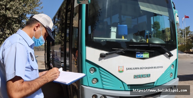 Urfa’da Toplu Taşıma Araçlarına Denetlendi