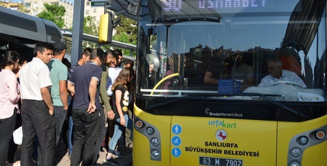 Urfa'da bayramda otobüs saatleri değişti