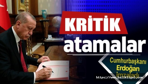 Erdoğan'dan Yeni Atamalar! Resmi Gazete'de Yayımlandı