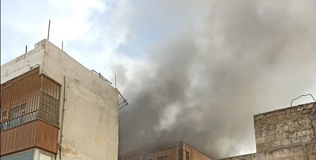 Şanlıurfa'da iş yeri yangını