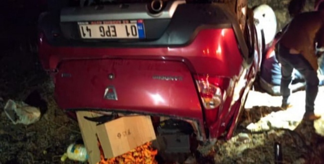 Siverek'te otomobil takla attı: 2 ağır yaralı