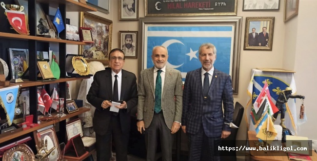 Mehmet Ali Çelik ve Müslüm Aktürk, Başdanışman Topçu’ya ziyaret