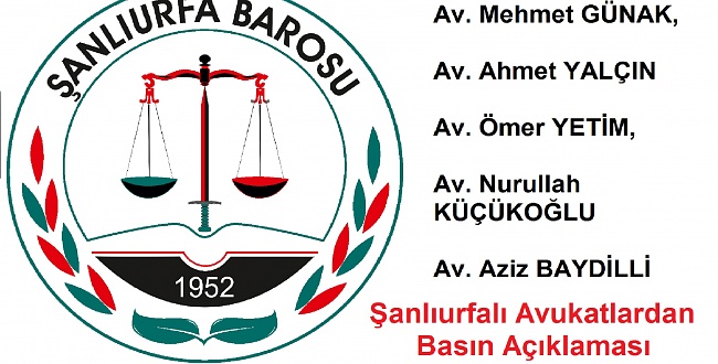 Urfa Barosu Avukatları,  HDP Vekili Oya Ersoy’un açıklaması Ahlaken kabul edilmez