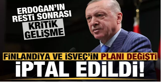 Erdoğan veto kartını açtı, İsveç ve Finlandiya'dan kritik karar!