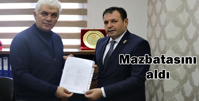 Yeni ŞUTSO Başkanı Mehmet Yetim Mazbatasını Aldı