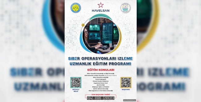 Urfa'da Siber Operasyonları İzleme Uzmanlık Eğitim Verilecek