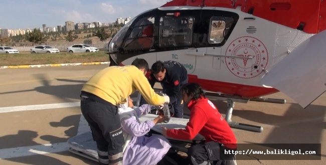 Ambulans Helikopterle Şırnak'tan Şanlıurfa'ya Sevk Edildi