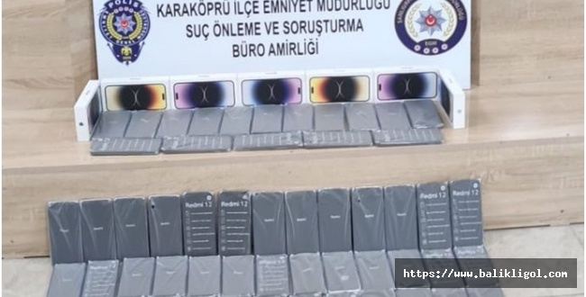 Şanlıurfa'da 1 milyon lira değerinde kaçak cep telefonu ele geçirildi