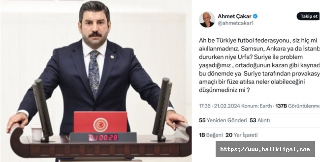 Eyyüpoğlu'ndan Ahmet Çakar'a: Derhal özür dile