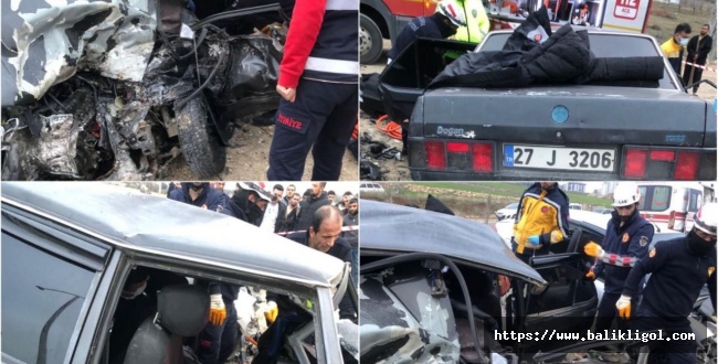 Karaköprü'de otomobiller çarpıştı: 1 ölü, 2 yaralandı