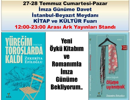 Efiloğlu Türkiye Kitap Fuarı'nda kitaplarını imzalıyor