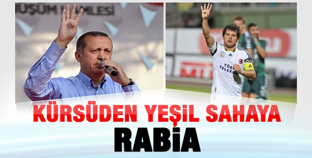 Erdoğan'dan sonra Emre Belözoğlu da Rabia işareti yaptı