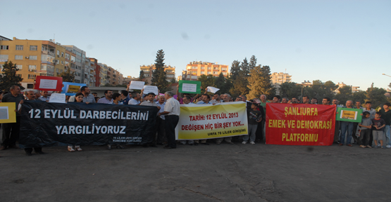 Şanlıurfa'da 12 Eylül Protesto Edildi