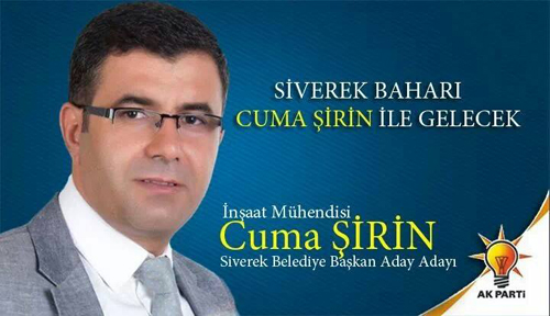 Cuma Şirin AK Parti Siverek Belediye Başkan aday adayı oldu